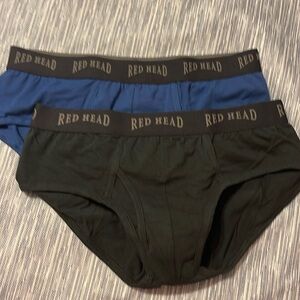 ONE Pair Red Head Men’s Briefs Size L Black only